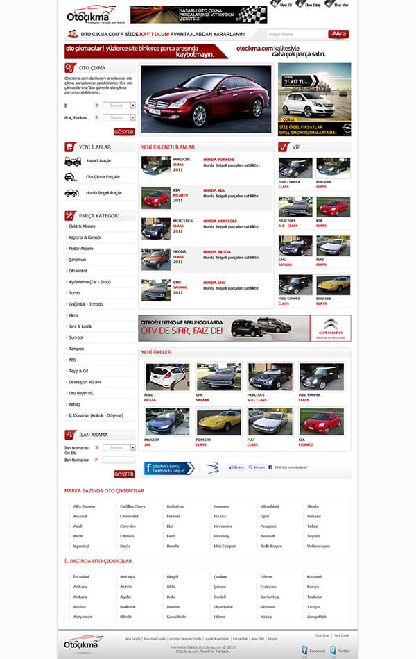 oto çıkma parça sitesi