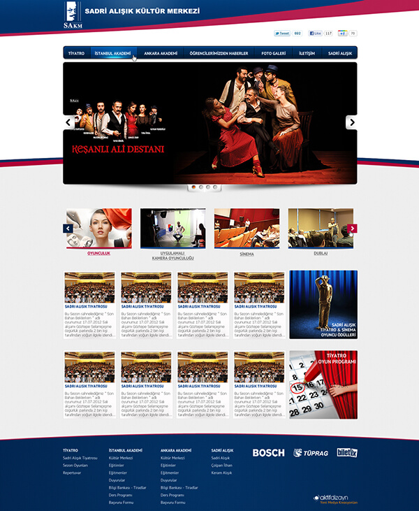 sadri alışık kültür merkezi web sitesi