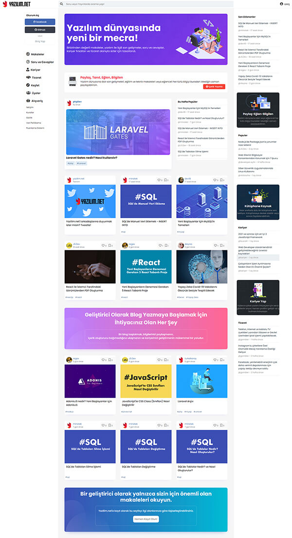 yazılım net web sitesi